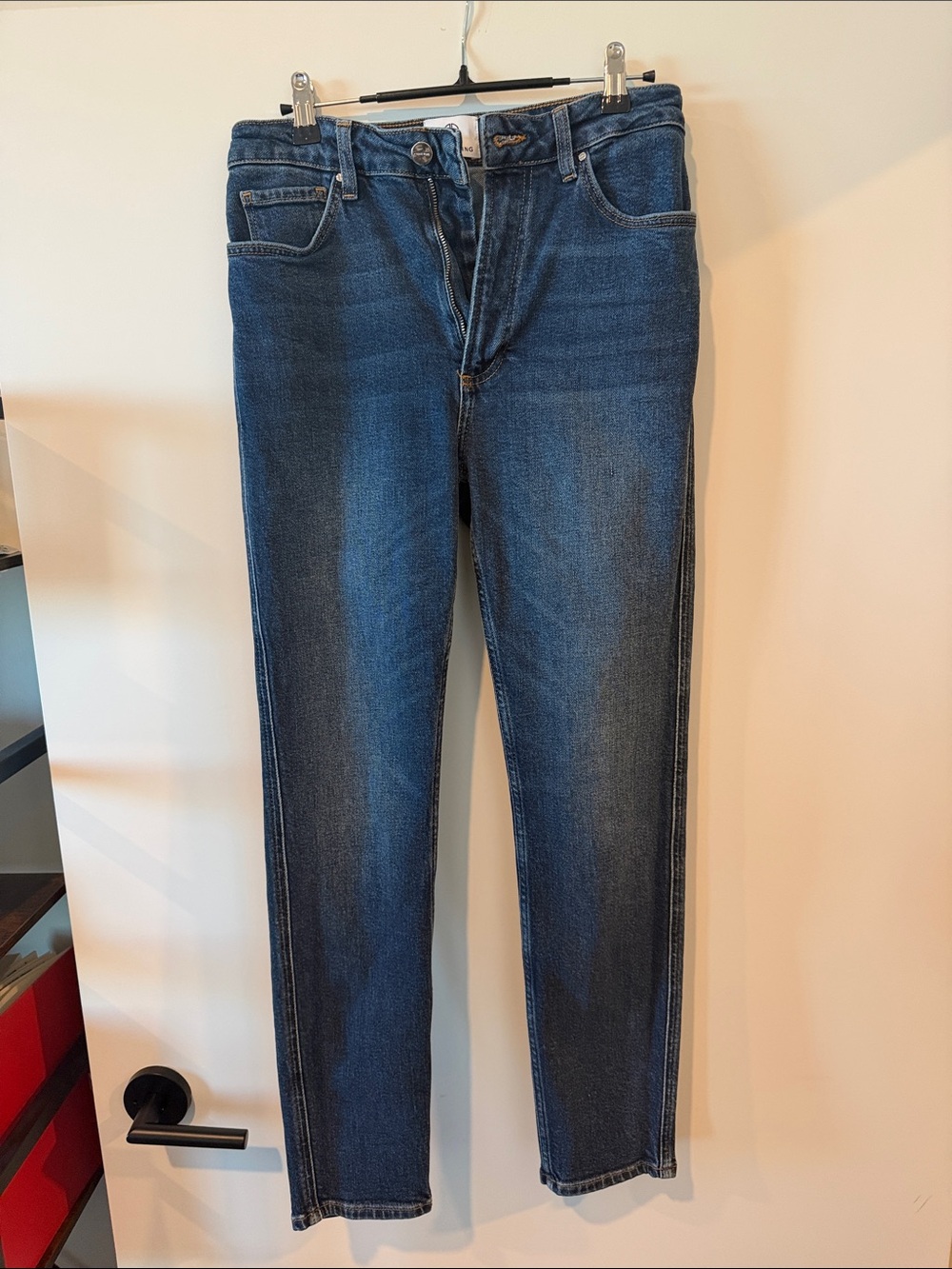 ANINE BING High Rise Dark Wash Skinny Jeans Size 28